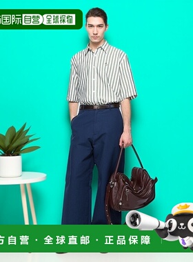 自营欧洲直邮Acne Studios  SS24男士白色/黑色粘胶纤维/聚酯纤维