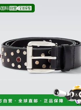 香港直邮Our Legacy 男士 Vortex 精饰皮带腰带 black黑色 舒适时