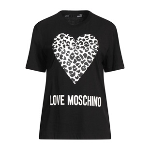 舒适时尚 香港直邮moschino black黑色 T恤 爱莫斯奇诺 女士
