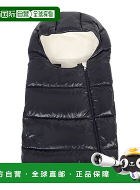 香港直邮Moncler 徽标贴羽绒包被 K29511E00002597Z8742BLU