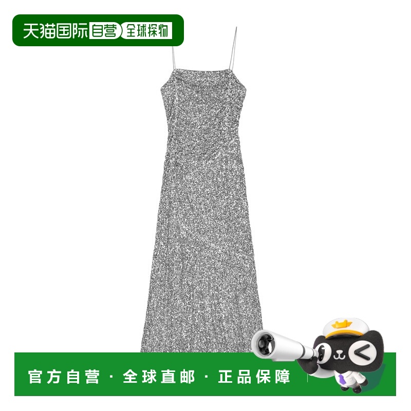 香港直邮Ganni 长款亮片连衣裙 F9053