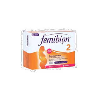 欧洲直邮Femibion伊维安2段孕期哺乳期DHA叶酸2x84粒添加DHA补充