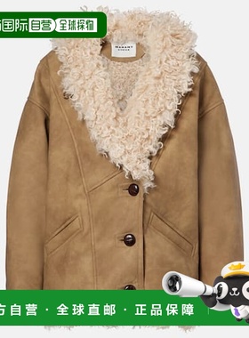 1h可退 香港直邮ISABEL MARANT 女士 Clea 大衣 beige米色 舒适时