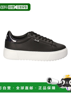 香港直邮EA7 Emporio Armani 黑色logo系带休闲运动鞋 2480057A29