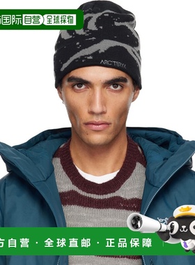 1h可退 香港直邮arc'teryx 始祖鸟 男士 黑色 & 灰色 Grotto 无檐