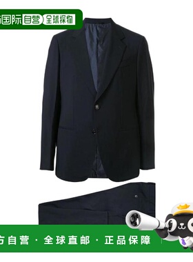 香港直邮Giorgio Armani 海军蓝单排扣两件式西装套装 0SGAV01KT0
