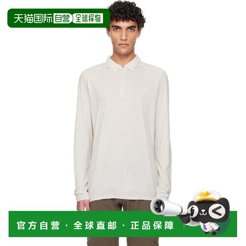 香港直邮Veilance 男士 灰色 Frame 长袖 Polo 衫 X000007226DARK