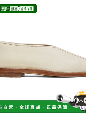 1h可退 香港直邮Lemaire 男士 灰白色 Flat Piped 乐福鞋 FO0007L