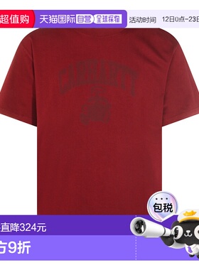 1h可退 香港直邮CARHARTT WIP 男士 红色棉质T恤 I03606433G60