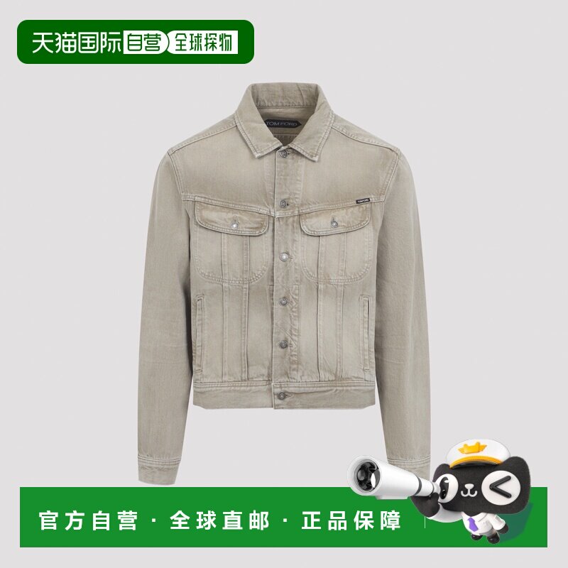 1h可退 香港直邮TOM FORD 男士夹克 DJI001DMC103JBZ SS2026 卡其