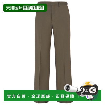 1h可退 香港直邮Fendi 芬迪 男士 直筒羊毛休闲裤 FB0961ASCH