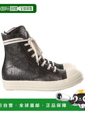 香港直邮Rick Owens Drkshdw 圆头高帮休闲鞋 DU02E7800BZMC