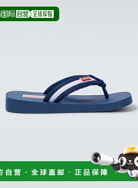 香港直邮Kenzo 高田贤三 男士 徽标条纹人字拖 000982