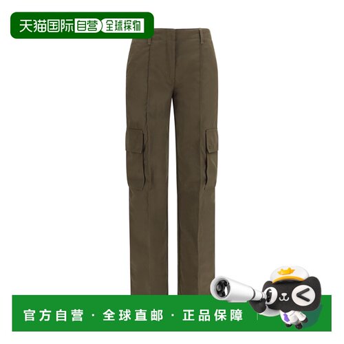 1h可退 香港直邮Burberry 巴宝莉 女士 华达呢工装裤 8127767
