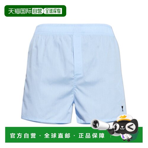香港直邮Ami Paris 男士短裤 HUN206CO0094450 AW2025 蓝色
