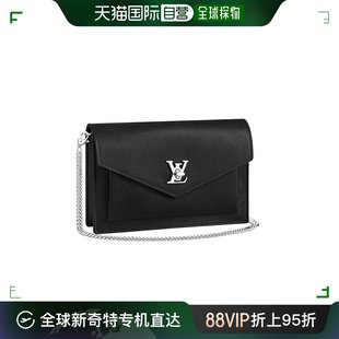 LV路易威登22秋冬新款 黑色小牛皮可拆卸链条斜挎链条包斜挎包