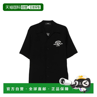 1h可退 香港直邮AMIRI 男士 黑色衬衫 AMTOSH1012 black黑色 舒适