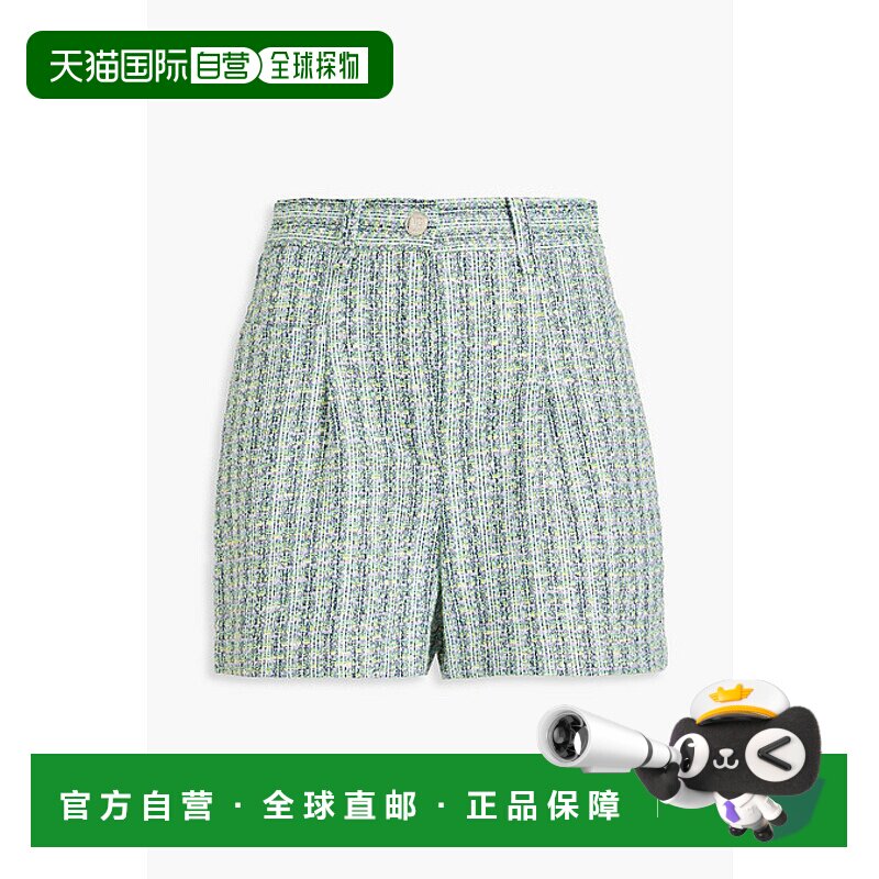 1h可退 香港直邮Maje 女士 金属感花呢短裤 MFPSH00532MULTICOLOR