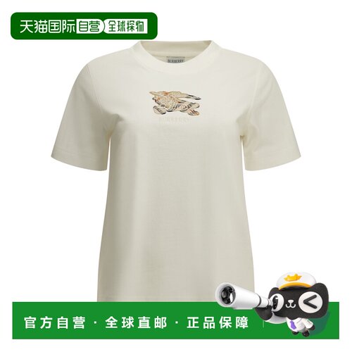 香港直邮BURBERRY 女士T恤 8116161WHITE AW2026 白色