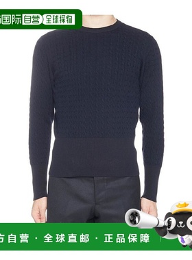 香港直邮Thom Browne 海军蓝条纹套衫 MKA162A03960针织长袖