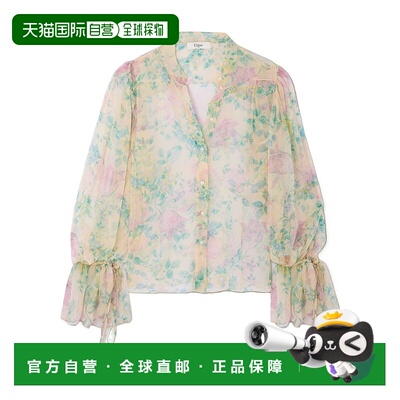 1h可退 香港直邮Chloe 蔻依 女士 长袖衬衫 CH25UHT50459