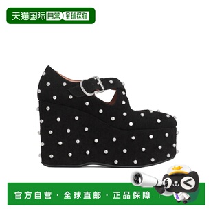 松糕鞋 香港直邮Alaia 单鞋 AA3E084CK284厚底女鞋 高跟 铆钉坡跟鞋