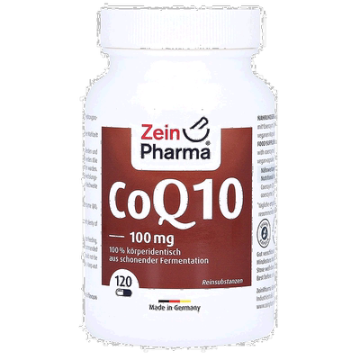 欧洲直邮德国彩恩ZeinPharma辅酶Q10心脏心肌护心100mg胶囊120粒