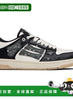 1h可退 香港直邮AMIRI 男士 黑色 & 白色 Bandana Skel Top Low