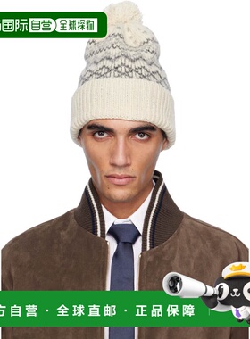 1h可退 香港直邮Thom Browne 汤姆 布朗 男士 灰白色 Fair Isle J