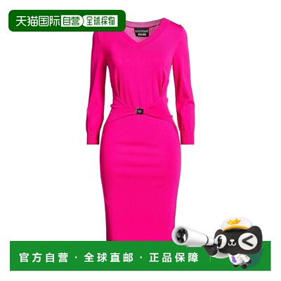 香港直邮moschino 女士 紧身连衣裙 pink粉色 舒适时尚