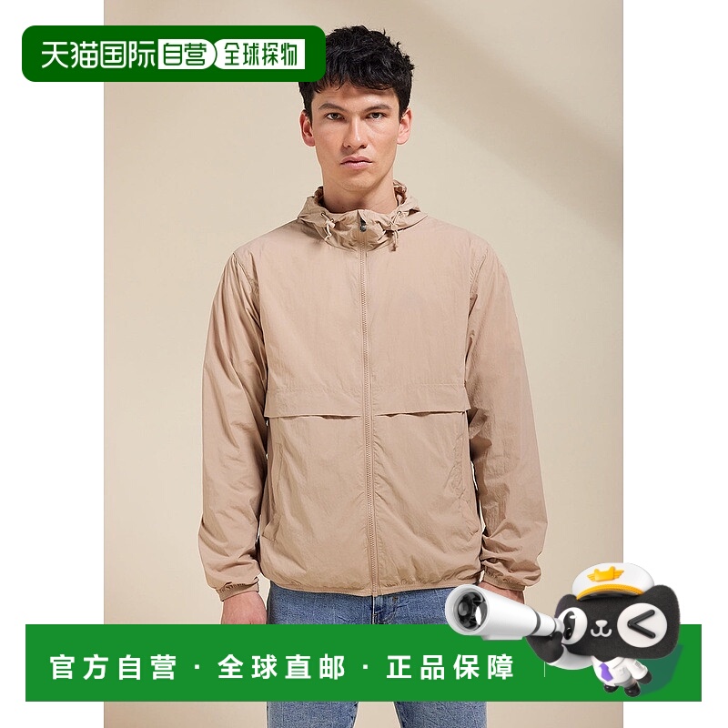 自营欧洲直邮Pyrenex Ridge男女通用沙色连帽风衣