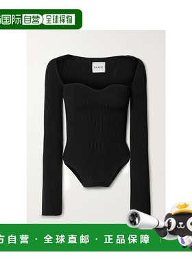 1h可退 香港直邮KHAITE 女士 Maddy紧胸罗纹套衫 8310400针织毛衣