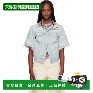 女士 艾克妮 蓝色 Mended B90867 香港直邮Acne 牛仔夹克 Studios