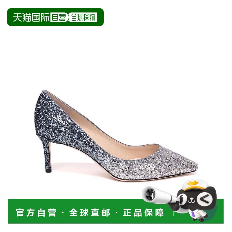 香港直邮Jimmy Choo ROMY60系列尖头高跟鞋 ROMY60BRESILVERDUSKB