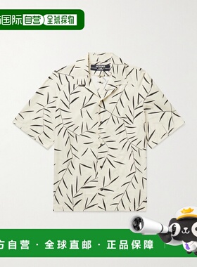 1h可退 香港直邮Jacquemus 男士 Fonccio Camp-Collar 印花棉质府