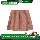 童装 1h可退 女童 千鸟格羊毛混纺短裤 香港直邮Chloe 蔻依