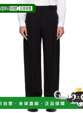 1h可退 香港直邮Mugler 穆勒 男士 黑色 Heavy Fluid 长裤 25F1PA