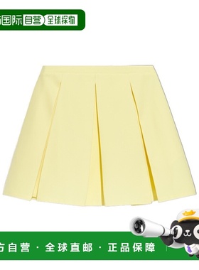 香港直邮Versace 褶饰半身裙 10195151A14428百褶裙a字裙