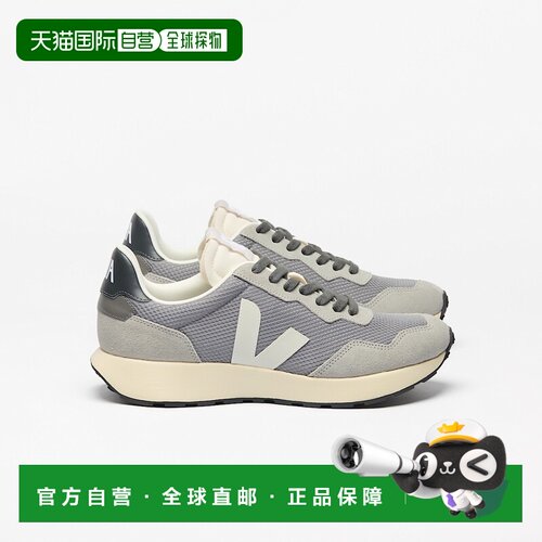 自营欧洲直邮VEJA Retro-Running女士自然色/深灰色聚酯纤维V标识