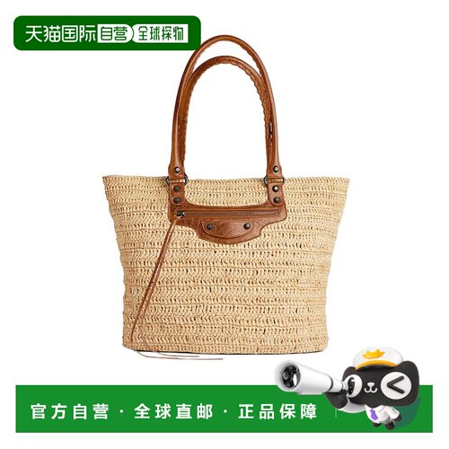 香港直邮Balenciaga LE CITY 中号购物篮编织包 8288892ABRY