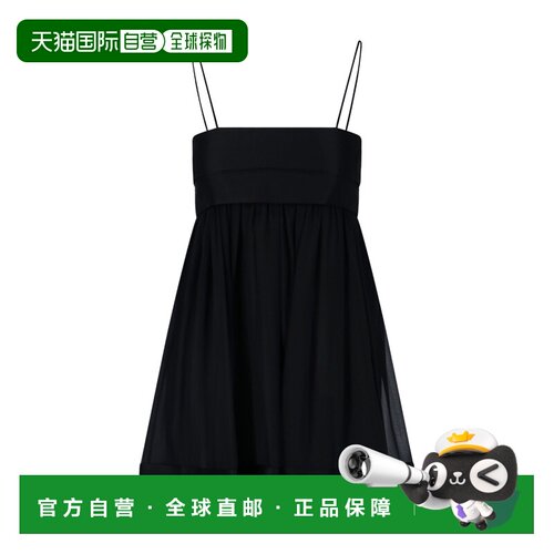 香港直邮Saint Laurent 喇叭形迷你连衣裙 669447Y115W性感吊带
