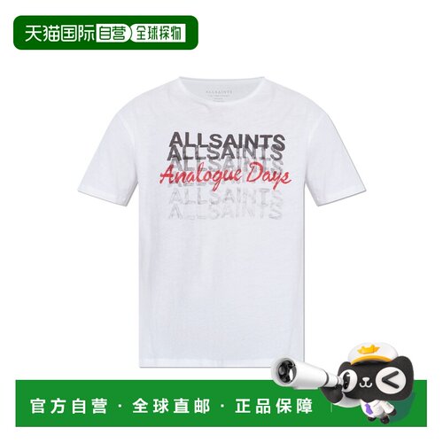 香港直邮ALL SAINTS 男士T恤 GRAPHITEM086PEOPTI【付后1h可退】