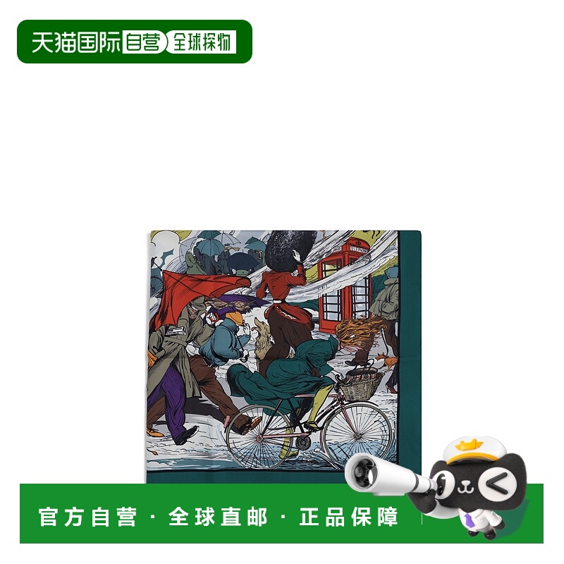 香港直邮Burberry 巴宝莉 女士 Raining Cats And Dogs 圍巾 8120