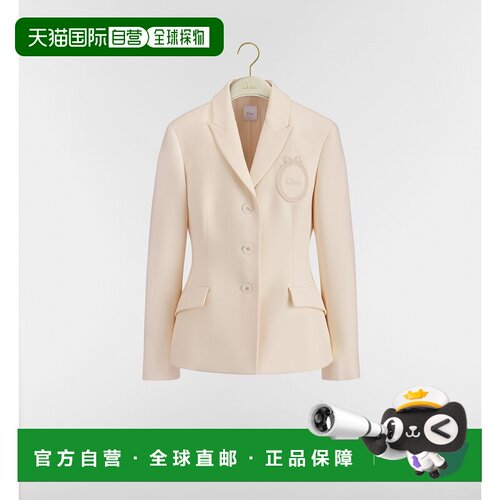 自营欧洲直邮Dior迪奥 Medaillon女士米色羊毛真【付后1h可退】