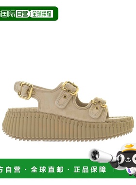 1h可退 香港直邮Chloe Nama坡跟凉鞋 CH26S17KVI