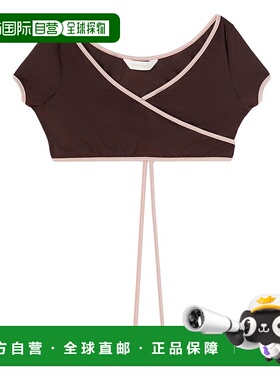 香港直邮Palm Angels 棕榈天使 女士 盖袖比基尼上装 PWFH007F23F