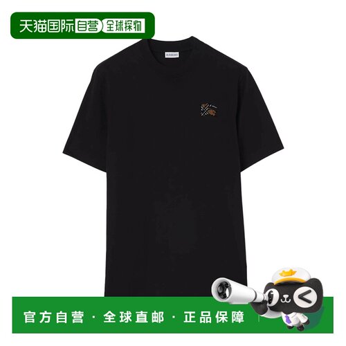 欧洲直邮Burberry Men Seth T-Shirt Black