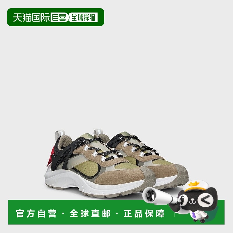 自营欧洲直邮HUGO BOSS雨果HUGO RED绒面革网眼和男鞋跑步运动鞋