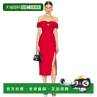 1h可退 香港直邮Self-Portrait 女士 蝴蝶结中长连衣裙 SS24250MR