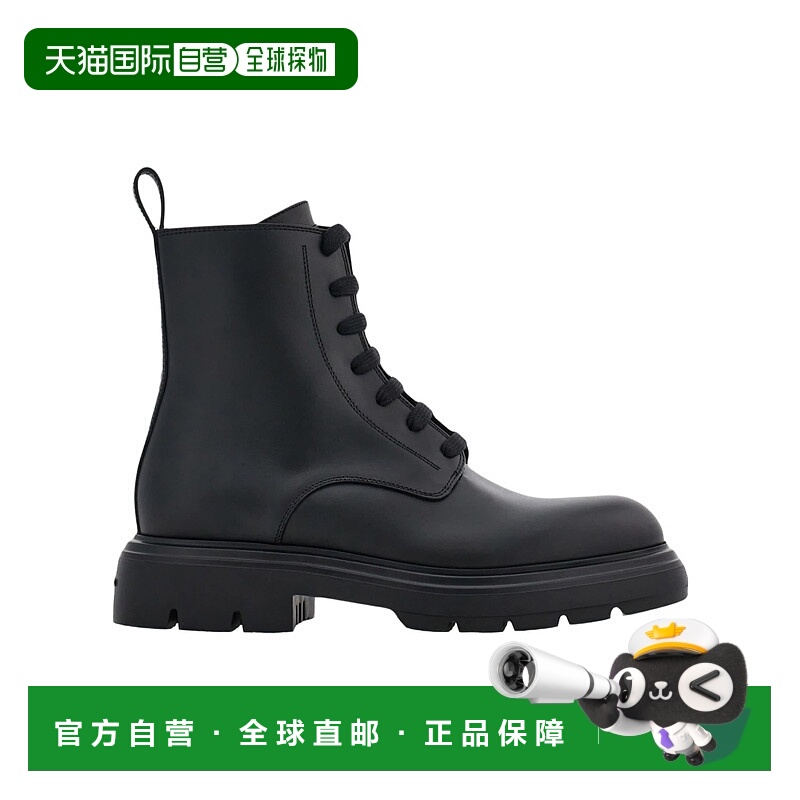 香港直邮Salvatore Ferragamo 正面系带短筒靴 0769797